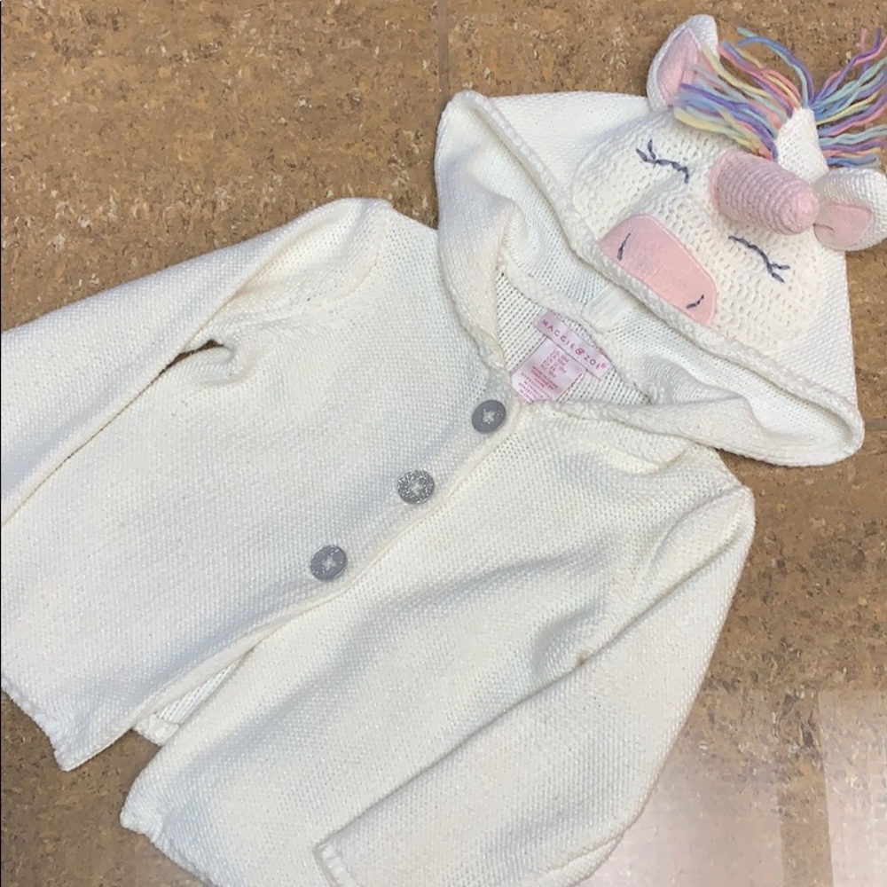 Girls’ Maggie & Zoe 3D Unicorn Sweater.